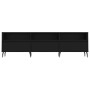 Mueble de TV madera contrachapada negro 150x30x44,5 cm en Muebles TV | Comprar online en Foru.es