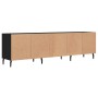 Mueble de TV madera contrachapada negro 150x30x44,5 cm en Muebles TV | Comprar online en Foru.es
