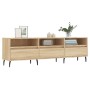 Mueble de TV madera contrachapada roble Sonoma 150x30x44,5 cm en Muebles TV | Comprar online en Foru.es