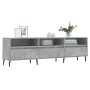 Mueble de TV madera contrachapada gris hormigón 150x30x44,5 cm en Muebles TV | Comprar online en Foru.es