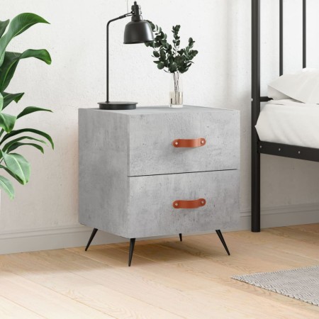 Mesita de noche madera ingeniería gris hormigón 40x35x47,5 cm de vidaXL, Mesitas de noche - Ref: Foro24-827252, Precio: 45,94...