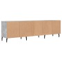 Mueble de TV madera contrachapada gris hormigón 150x30x44,5 cm en Muebles TV | Comprar online en Foru.es