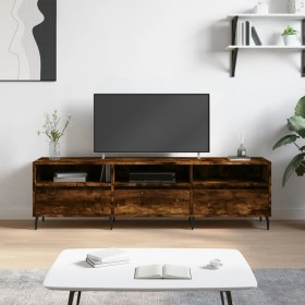 Mueble de TV madera contrachapada roble ahumado 150x30x44,5 cm en Muebles TV | Comprar online en Foru.es