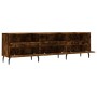 Mueble de TV madera contrachapada roble ahumado 150x30x44,5 cm en Muebles TV | Comprar online en Foru.es