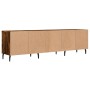 Mueble de TV madera contrachapada roble ahumado 150x30x44,5 cm en Muebles TV | Comprar online en Foru.es