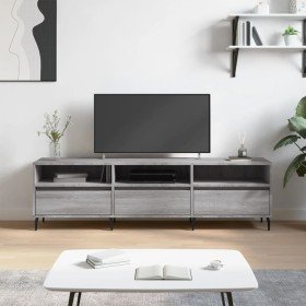 Mueble para TV madera contrachapada gris Sonoma 150x30x44,5 cm en Muebles TV | Comprar online en Foru.es