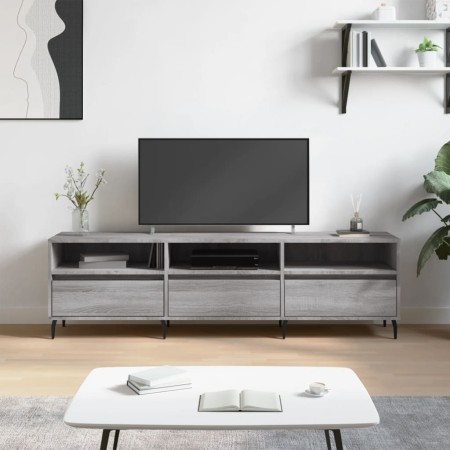 Mueble para TV madera contrachapada gris Sonoma 150x30x44,5 cm en Muebles TV | Comprar online en Foru.es