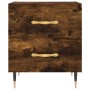 Mesita noche 2 uds madera ingeniería roble ahumado 40x35x47,5cm de vidaXL, Mesitas de noche - Ref: Foro24-827271, Precio: 59,...