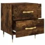Bedside table 2 units smoked oak engineered wood 40x35x47.5cm by vidaXL, Nightstands - Ref: Foro24-827271, Price: 59,33 €, Di...