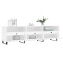 Mueble de TV madera contrachapada blanco 150x30x44,5 cm en Muebles TV | Comprar online en Foru.es