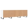 Mueble de TV madera contrachapada blanco 150x30x44,5 cm en Muebles TV | Comprar online en Foru.es