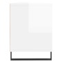 Mueble de TV madera contrachapada blanco brillo 150x30x44,5 cm en Muebles TV | Comprar online en Foru.es