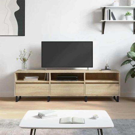 Mueble de TV madera contrachapada roble Sonoma 150x30x44,5 cm en Muebles TV | Comprar online en Foru.es