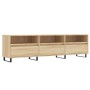 Mueble de TV madera contrachapada roble Sonoma 150x30x44,5 cm en Muebles TV | Comprar online en Foru.es