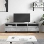 Mueble de TV madera contrachapada gris hormigón 150x30x44,5 cm en Muebles TV | Comprar online en Foru.es