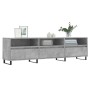 Mueble de TV madera contrachapada gris hormigón 150x30x44,5 cm en Muebles TV | Comprar online en Foru.es