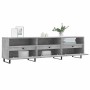 Mueble de TV madera contrachapada gris hormigón 150x30x44,5 cm en Muebles TV | Comprar online en Foru.es