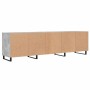 Mueble de TV madera contrachapada gris hormigón 150x30x44,5 cm en Muebles TV | Comprar online en Foru.es
