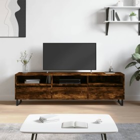 Mueble de TV madera contrachapada roble ahumado 150x30x44,5 cm en Muebles TV | Comprar online en Foru.es