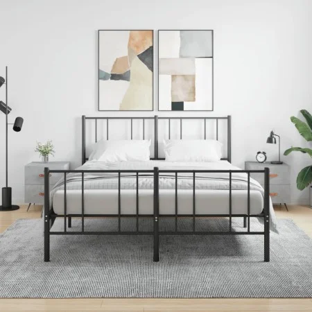 Mesita noche 2 uds madera ingeniería gris hormigón 40x35x47,5cm de vidaXL, Mesitas de noche - Ref: Foro24-827253, Precio: 64,...