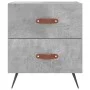 Mesita noche 2 uds madera ingeniería gris hormigón 40x35x47,5cm de vidaXL, Mesitas de noche - Ref: Foro24-827253, Precio: 64,...