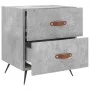 Mesita noche 2 uds madera ingeniería gris hormigón 40x35x47,5cm de vidaXL, Mesitas de noche - Ref: Foro24-827253, Precio: 64,...
