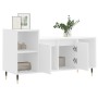 Mueble para TV madera contrachapada blanco 100x35x55 cm en Muebles TV | Comprar online en Foru.es