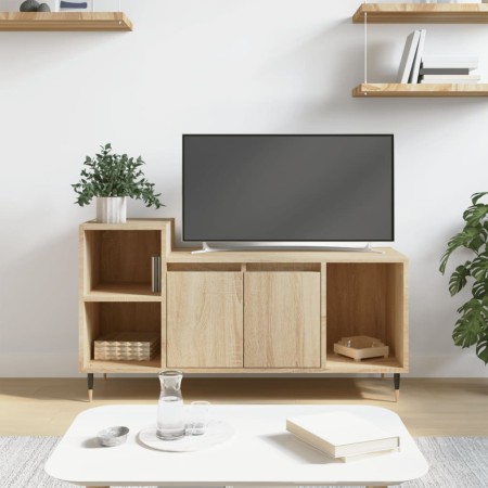 Mueble para TV madera contrachapada roble Sonoma 100x35x55 cm en Muebles TV | Comprar online en Foru.es