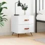 Glossy white engineered wood bedside table 40x35x47.5cm by vidaXL, Nightstands - Ref: Foro24-827248, Price: 49,54 €, Discount: %