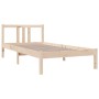 Estructura de cama madera maciza 90x190 cm de vidaXL, Camas y somieres - Ref: Foro24-814849, Precio: 83,62 €, Descuento: %