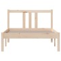 Estructura de cama madera maciza 90x190 cm de vidaXL, Camas y somieres - Ref: Foro24-814849, Precio: 83,62 €, Descuento: %