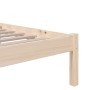 Estructura de cama madera maciza 90x190 cm de vidaXL, Camas y somieres - Ref: Foro24-814849, Precio: 83,62 €, Descuento: %