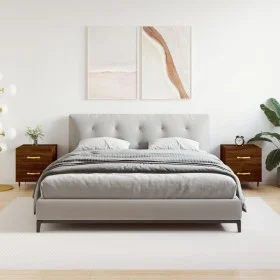Mesita noche 2 uds madera ingeniería marrón roble 40x35x47,5 cm de vidaXL, Mesitas de noche - Ref: Foro24-827275, Precio: 82,...