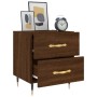 Mesita noche 2 uds madera ingeniería marrón roble 40x35x47,5 cm de vidaXL, Mesitas de noche - Ref: Foro24-827275, Precio: 83,...