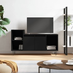 Mueble para TV madera contrachapada negro 100x35x55 cm en Muebles TV | Comprar online en Foru.es