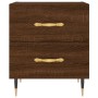Mesita noche 2 uds madera ingeniería marrón roble 40x35x47,5 cm de vidaXL, Mesitas de noche - Ref: Foro24-827275, Precio: 83,...