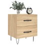 Mesita noche 2 uds madera ingeniería roble Sonoma 40x35x47,5 cm de vidaXL, Mesitas de noche - Ref: Foro24-827299, Precio: 79,...