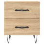Mesita noche 2 uds madera ingeniería roble Sonoma 40x35x47,5 cm de vidaXL, Mesitas de noche - Ref: Foro24-827299, Precio: 79,...