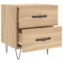 Mesita noche 2 uds madera ingeniería roble Sonoma 40x35x47,5 cm de vidaXL, Mesitas de noche - Ref: Foro24-827299, Precio: 79,...
