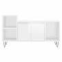 Mueble de TV madera contrachapada blanco brillo 100x35x55 cm en Muebles TV | Comprar online en Foru.es