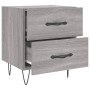 Mesitas noche 2 uds madera ingeniería gris Sonoma 40x35x47,5 cm de vidaXL, Mesitas de noche - Ref: Foro24-827305, Precio: 60,...