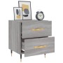 Mesita de noche madera de ingeniería gris Sonoma 40x35x47,5 cm de vidaXL, Mesitas de noche - Ref: Foro24-827272, Precio: 58,4...