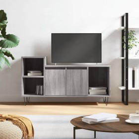 Mueble de TV madera contrachapada gris Sonoma 100x35x55 cm en Muebles TV | Comprar online en Foru.es