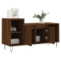 Mueble para TV madera contrachapada marrón roble 100x35x55 cm en Muebles TV | Comprar online en Foru.es