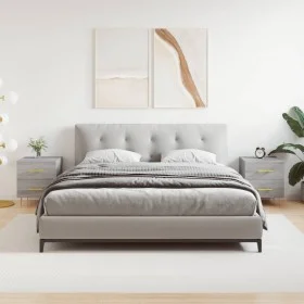 Mesitas noche 2 uds madera ingeniería gris Sonoma 40x35x47,5 cm de vidaXL, Mesitas de noche - Ref: Foro24-827289, Precio: 102...