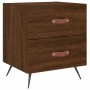 Mesita noche 2 uds madera ingeniería marrón roble 40x35x47,5 cm de vidaXL, Mesitas de noche - Ref: Foro24-827259, Precio: 56,...