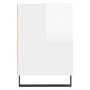 Mueble de TV madera contrachapada blanco brillo 100x35x55 cm en Muebles TV | Comprar online en Foru.es