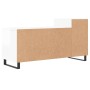Mueble de TV madera contrachapada blanco brillo 100x35x55 cm en Muebles TV | Comprar online en Foru.es