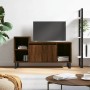 Mueble para TV madera contrachapada marrón roble 100x35x55 cm en Muebles TV | Comprar online en Foru.es