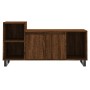 Mueble para TV madera contrachapada marrón roble 100x35x55 cm en Muebles TV | Comprar online en Foru.es